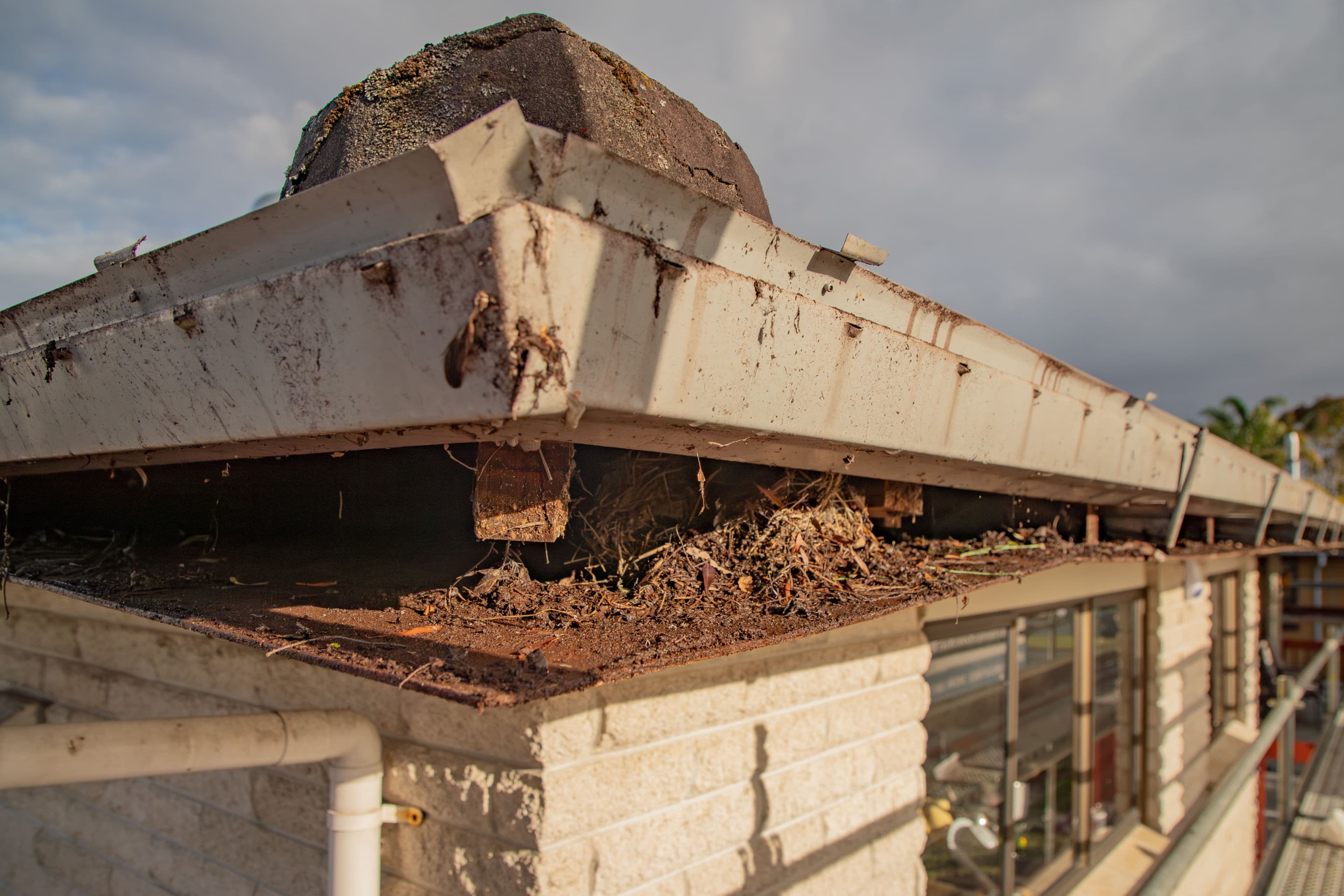 External gutter system installed on a New Zealand home after internal gutter conversion