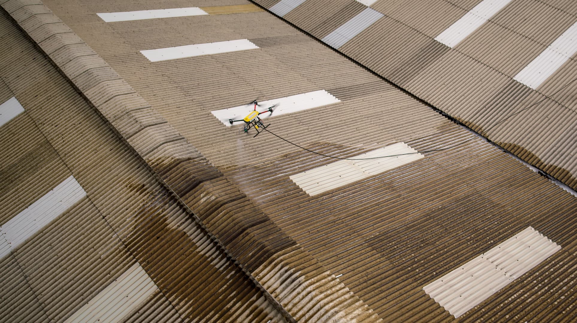 Drone wall & window cleaning project 3