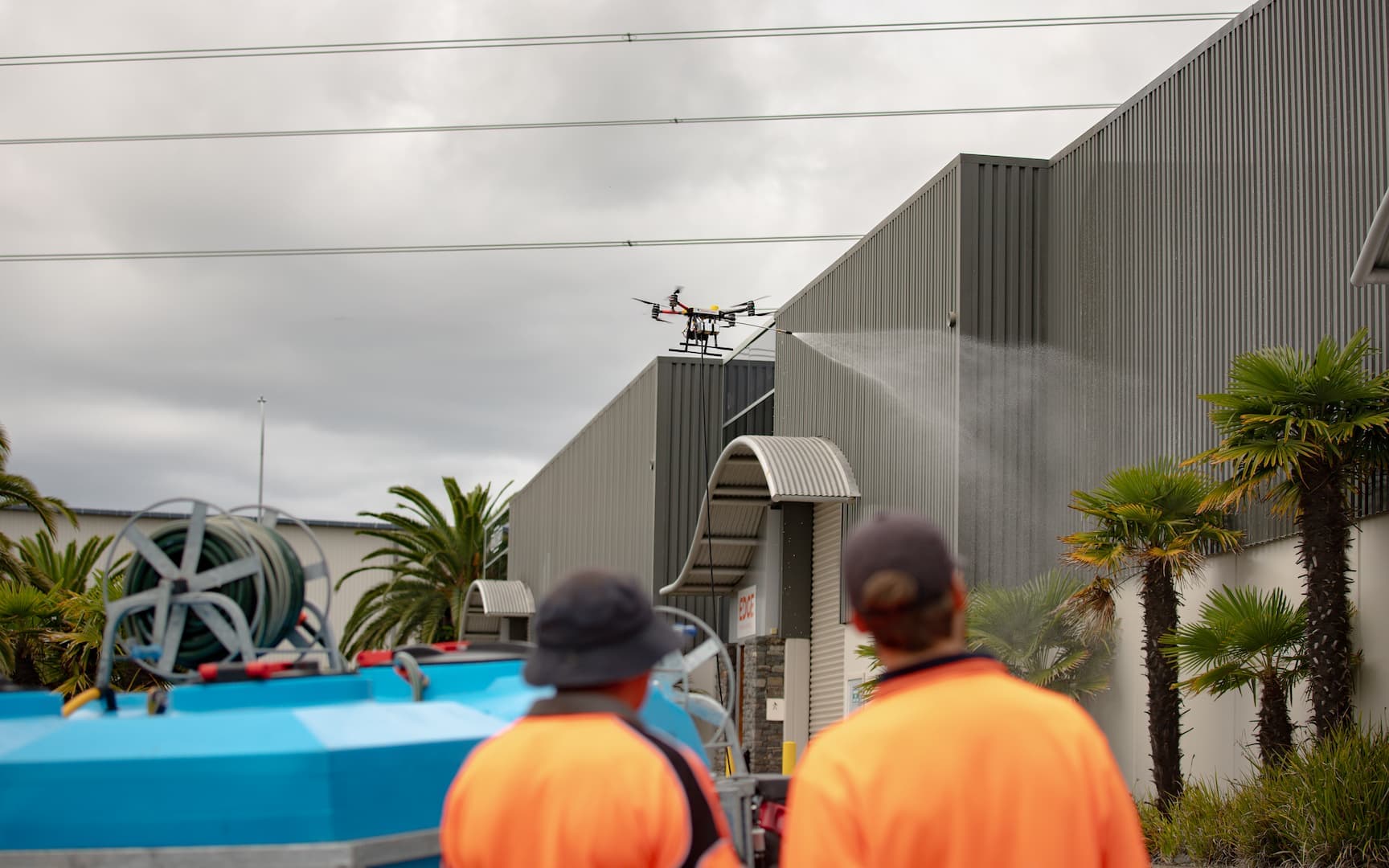Drone wall & window cleaning project 7