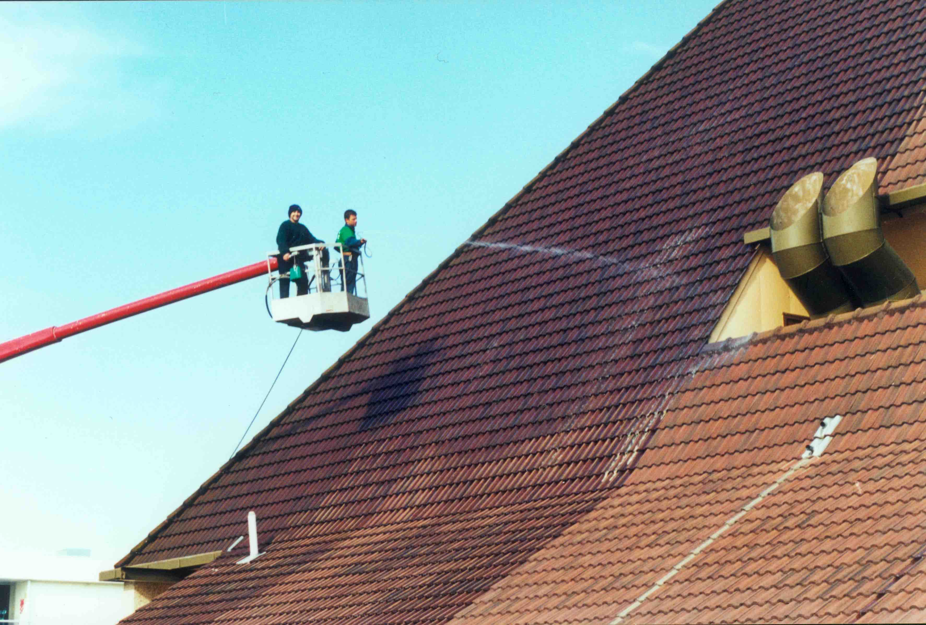 Historical Roof Cleaning a Concrete Roof