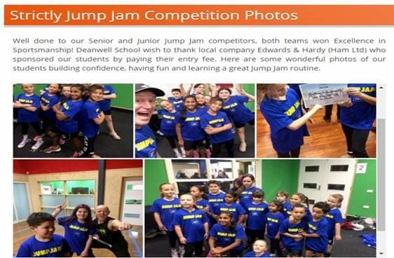 Edwards & Hardy Deanwell Primary School Sports Sponsorship