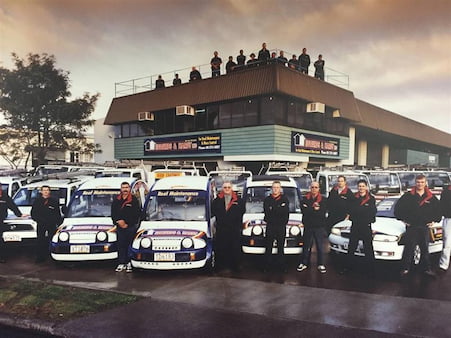 Historical Image of Edwards & hardy auckland team