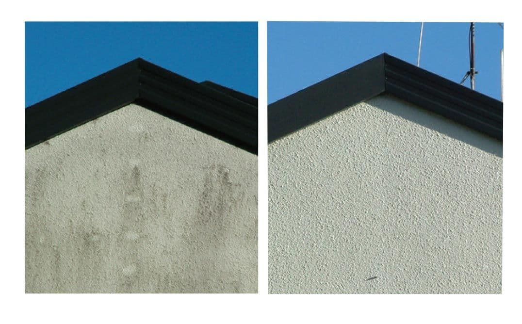 Before and After of the Exterior Cleaning process