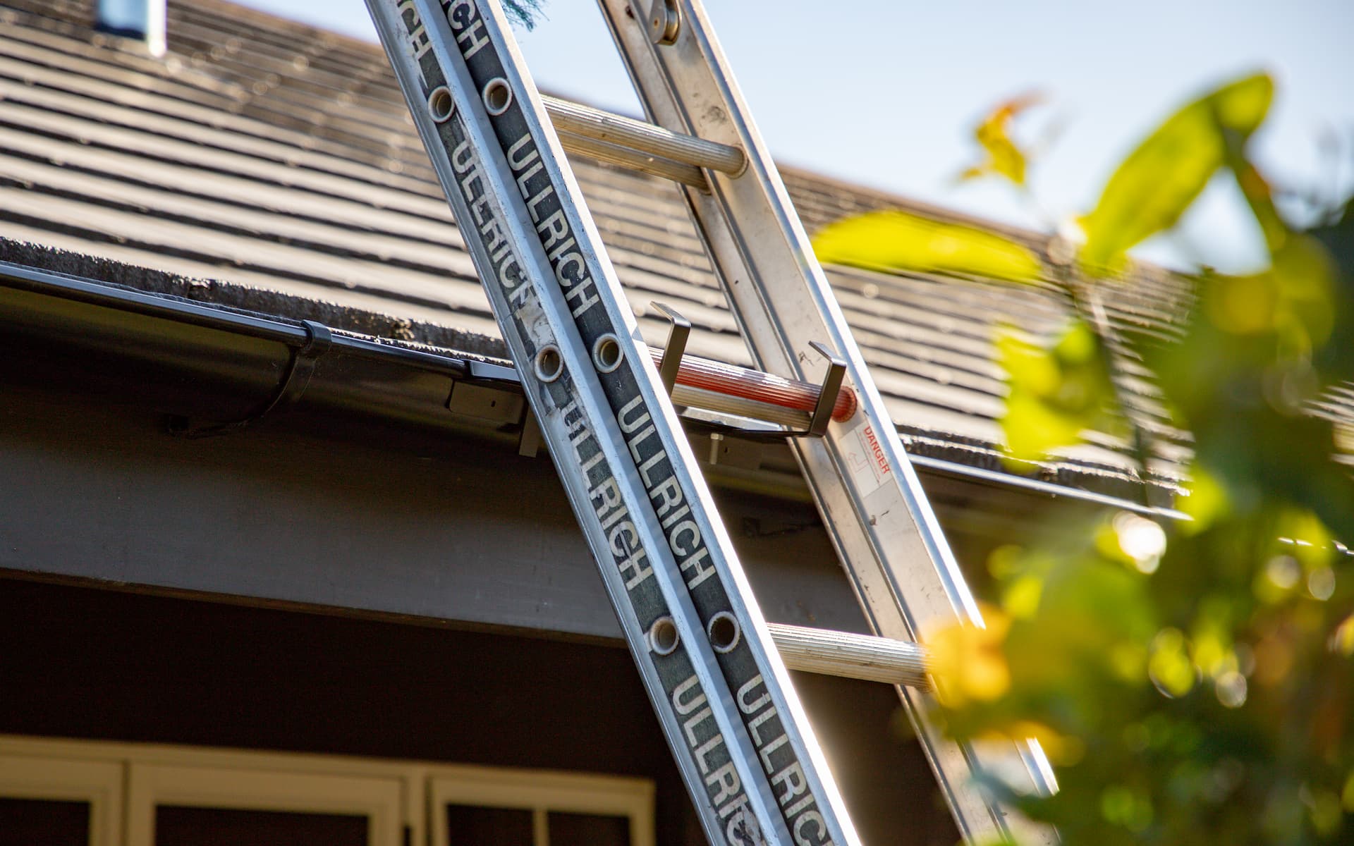 Ladder Secure™ Bracket installed on a residential building