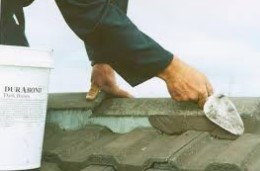 Damaged Concrete Tile Ridge