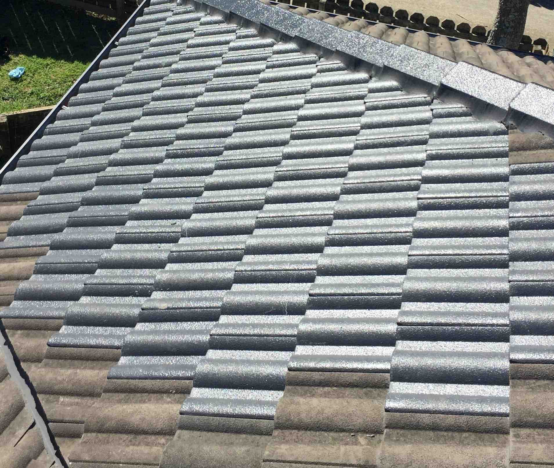 Damaged Concrete Tile Ridge